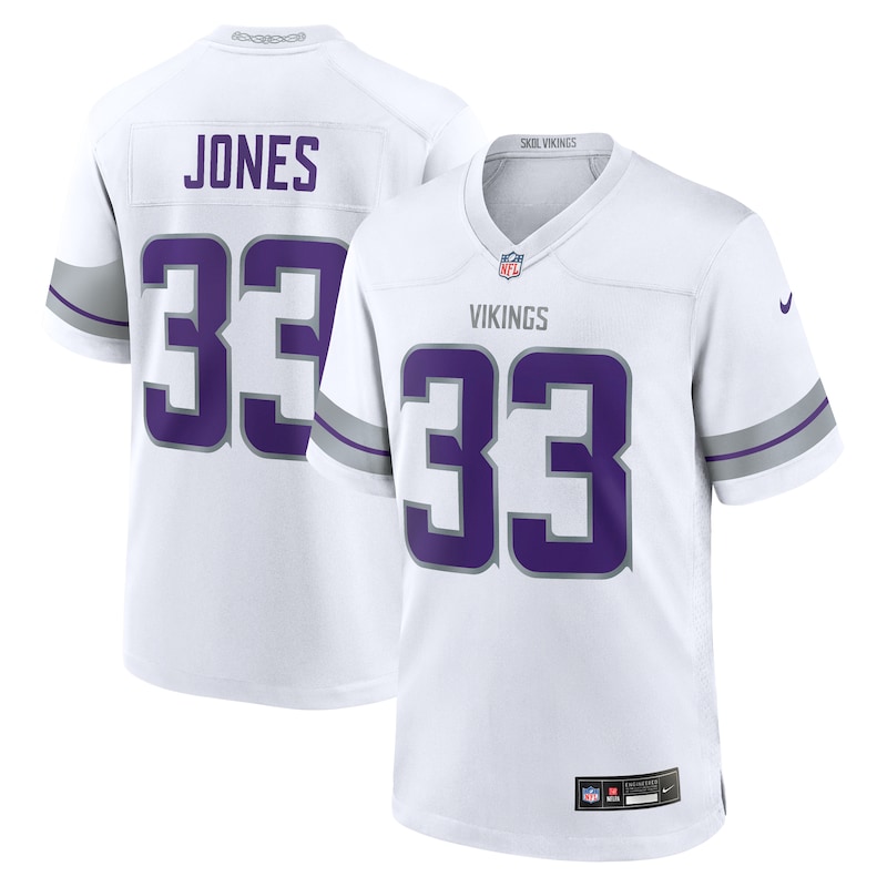 NFL Aaron Jones Minnesota Vikings Alternate Game Player Jersey – White