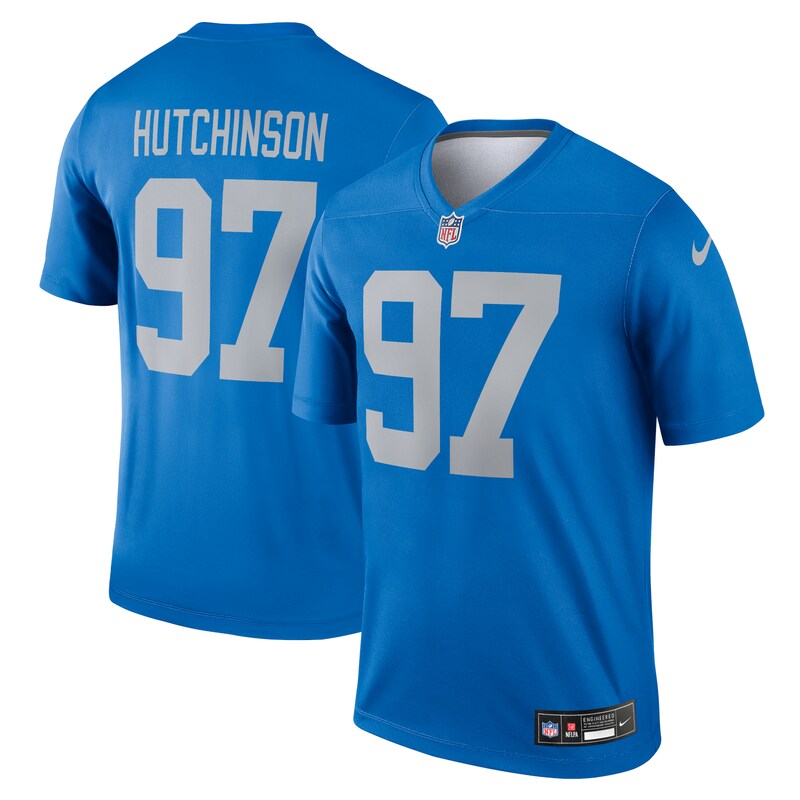 NFL Aidan Hutchinson Detroit Lions Alternate Legend Player Performance Top – Blue