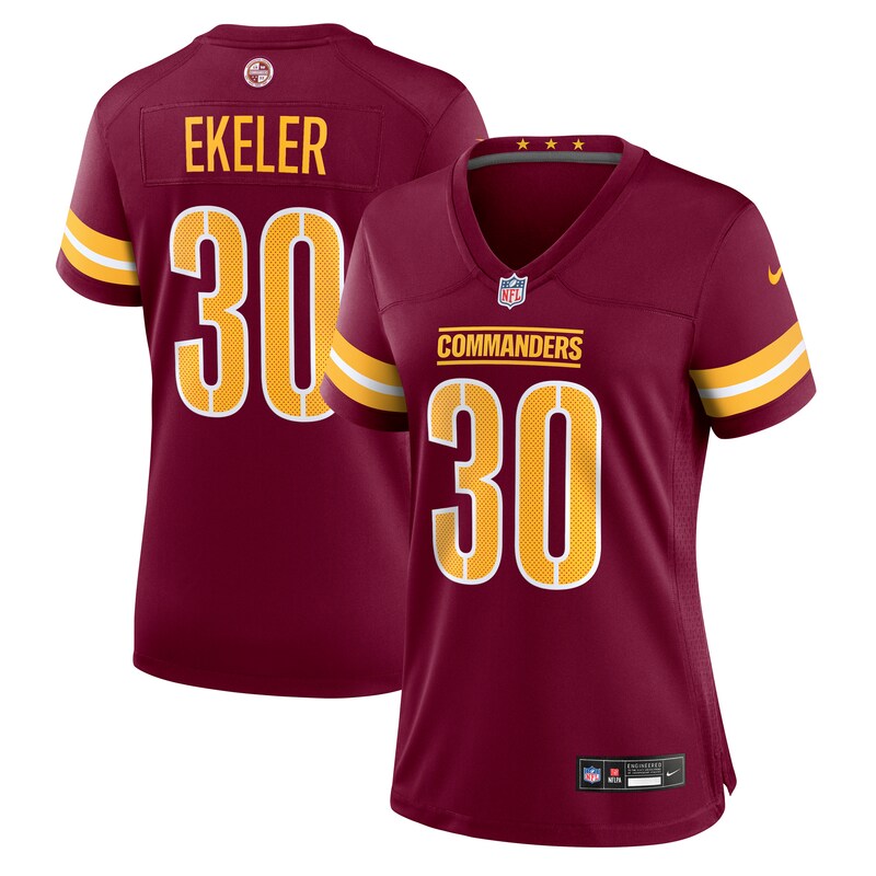 NFL Austin Ekeler Washington Commanders Women Game Jersey – Burgundy