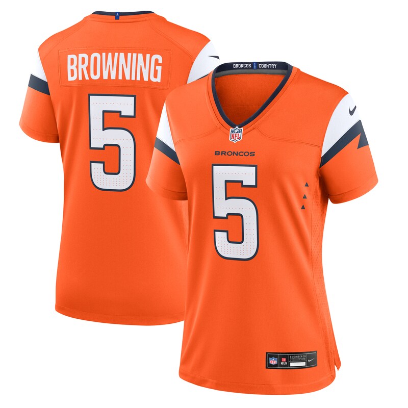 Baron Browning Denver Broncos Women Team Game Jersey – Orange