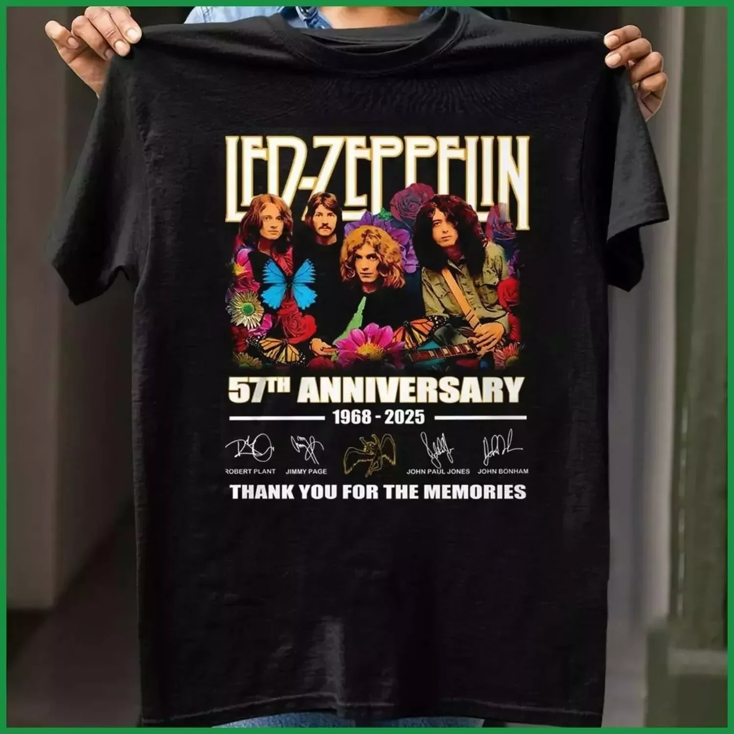 Led Zeppelin 57Th Anniversary 1968-2025 Shirt, Thank You For The Music Tshirt