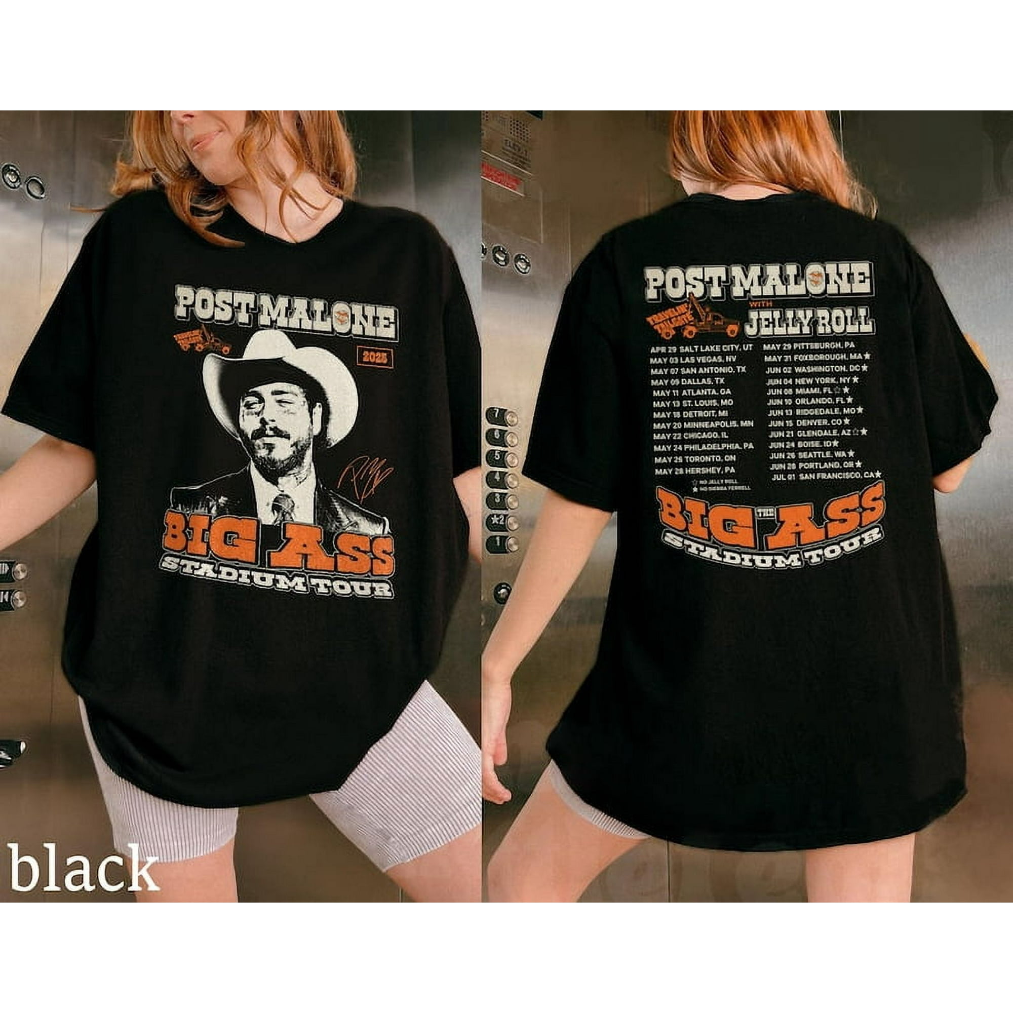 Vintage Post Malone Tour Shirt, Big Ass Stadium Tour, Comfort Colors Posty 2025 Tour Shirt