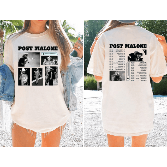 Post Malone Shirt Malone Rap Music Tshirt Post Malone F1 Trillion Tour Graphic Tee