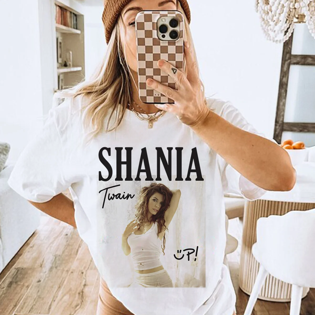 Shania Twain Up T Shirt, Shania Twain The Queen Of Me Tour T Shirt.