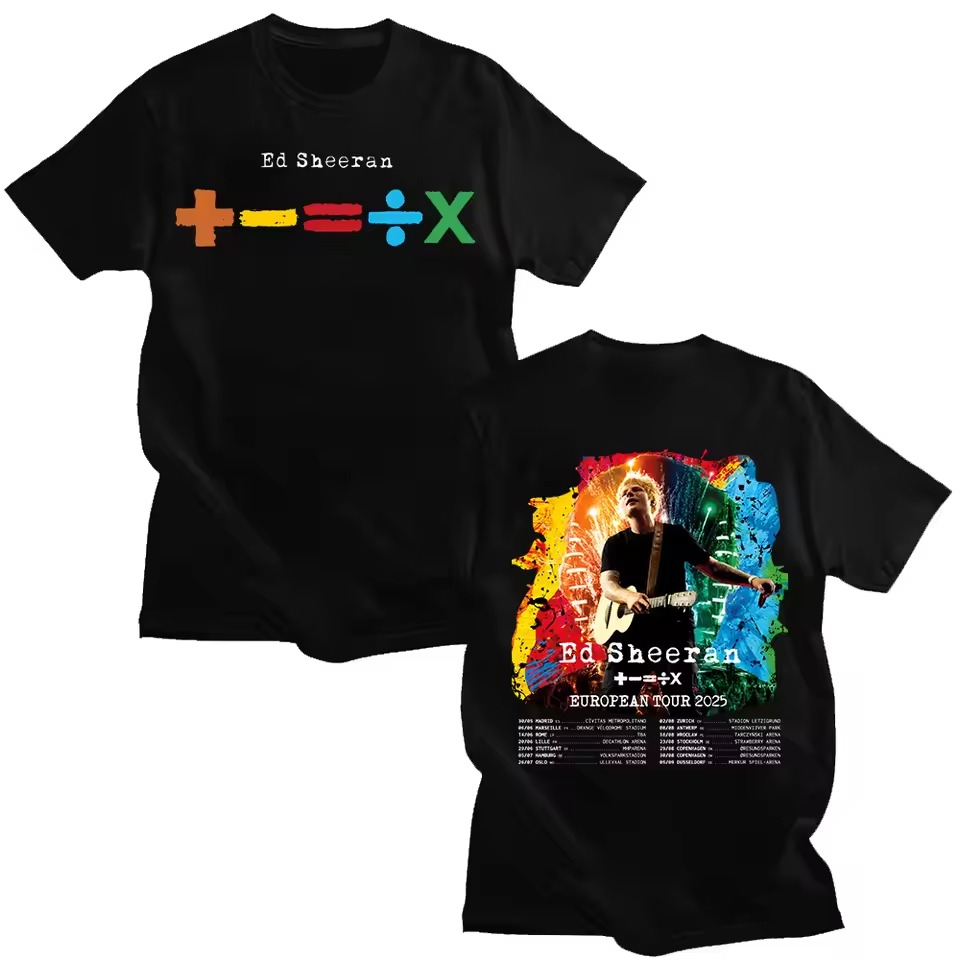 Ed Sheeran European Tour 2025 T-Shirt