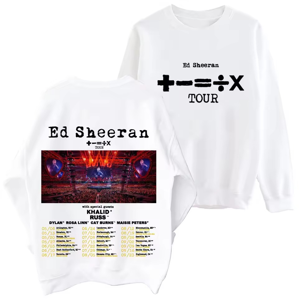 Ed Sheeran Tour 2024 O-Neck Sweatshirt