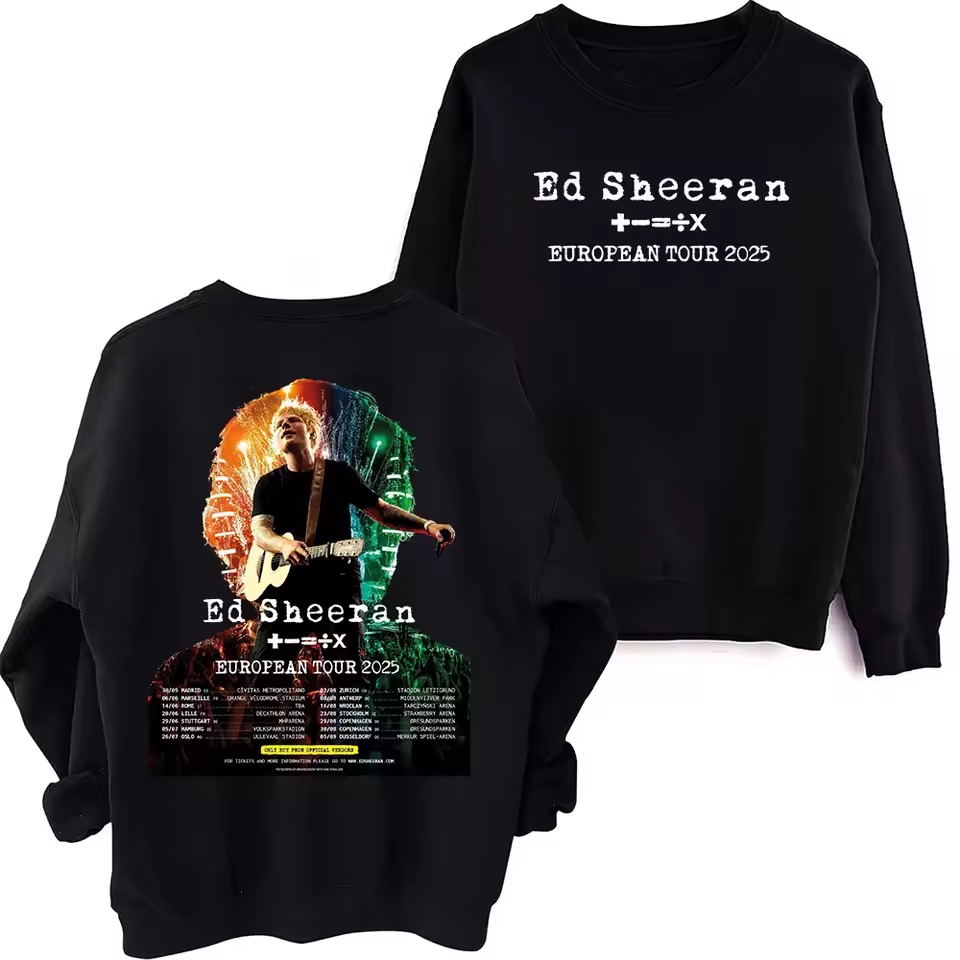 Ed Sheeran European Tour 2025 Sweatshirt