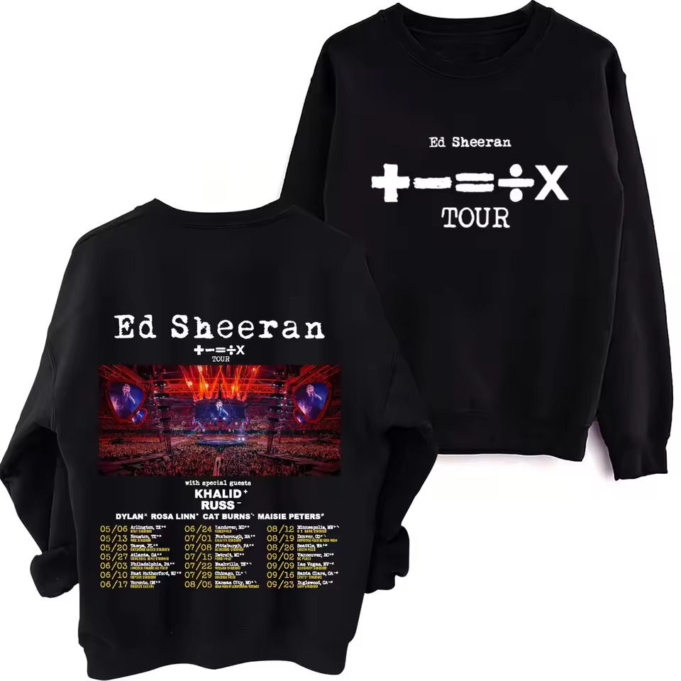 Ed Sheeran Tour 2024 O-Neck Sweatshirt