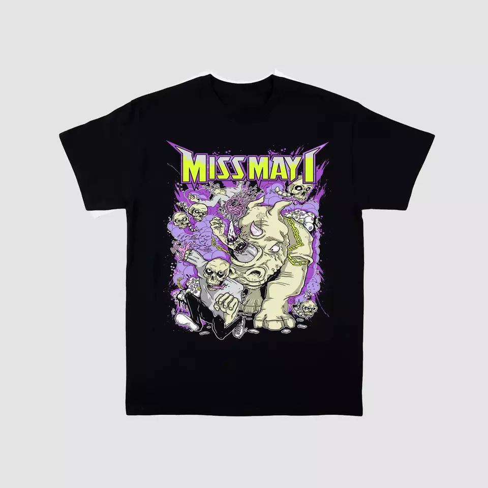 Miss May I T-Shirt Black Cotton Tee