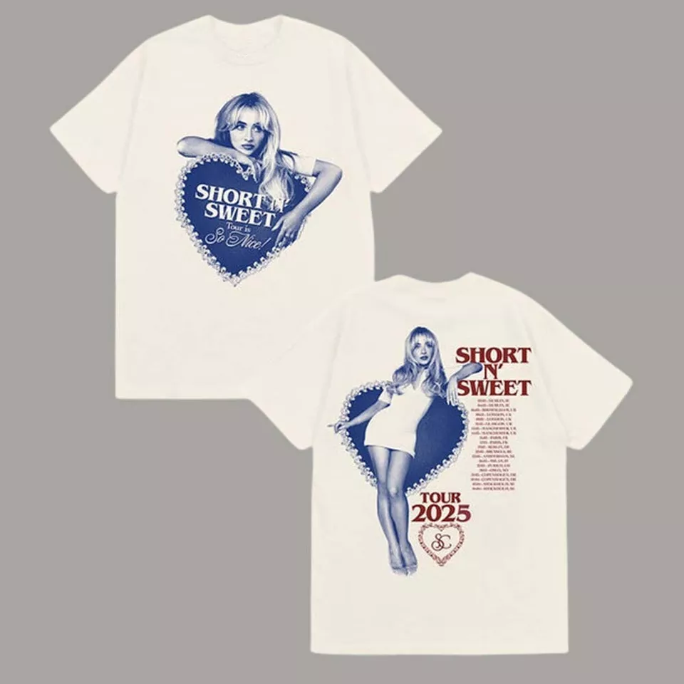 New Sabrina Carpenter Short N Sweet Tour Eu Uk Utilita Arena Birmingham 2025 Shirt