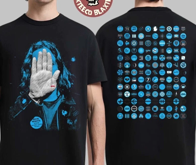 New Jackwhite Detroit Michigan Masonic Temple Night  2025 Reprint T-Shirt