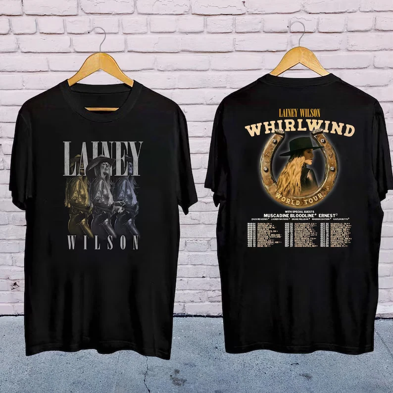 New Lainey Wilson Graphic Tee, 2025 Lainey Wilson Whirlwind Tour Shirt