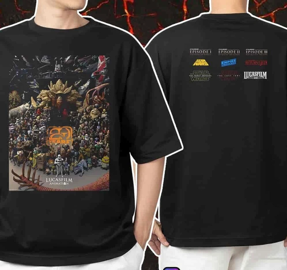 20Th Anniversary Animation 2025 All Starwars Series Unisex T-Shirt