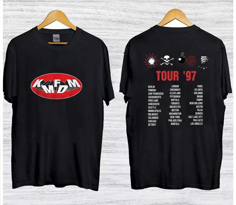 Kmfdm Band Shirt, Kmfdm 1997 Symbols Tour Concert 2025 T-Shirt, S To 5X For Fan