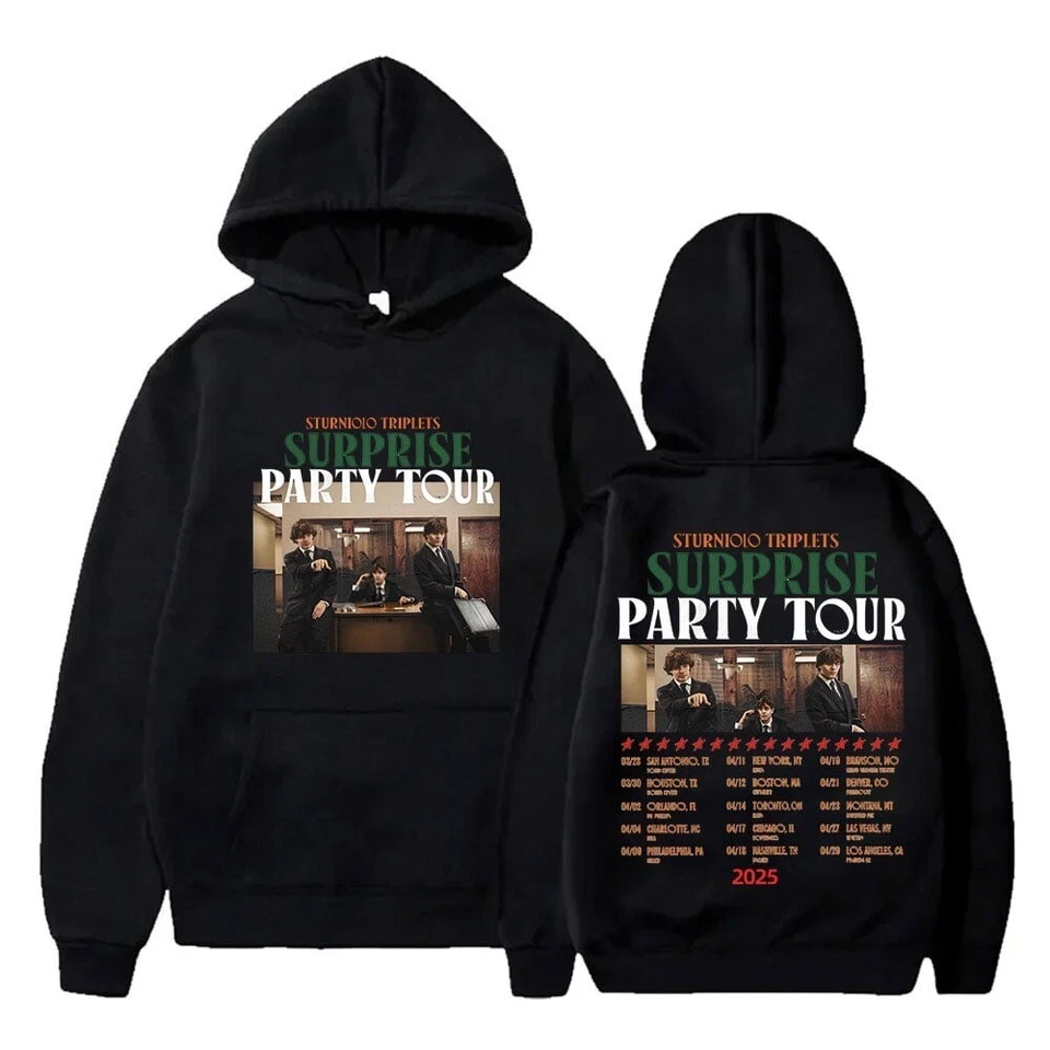 Sturniolo Triplets Surprise Party Tour 2025 Hoodie