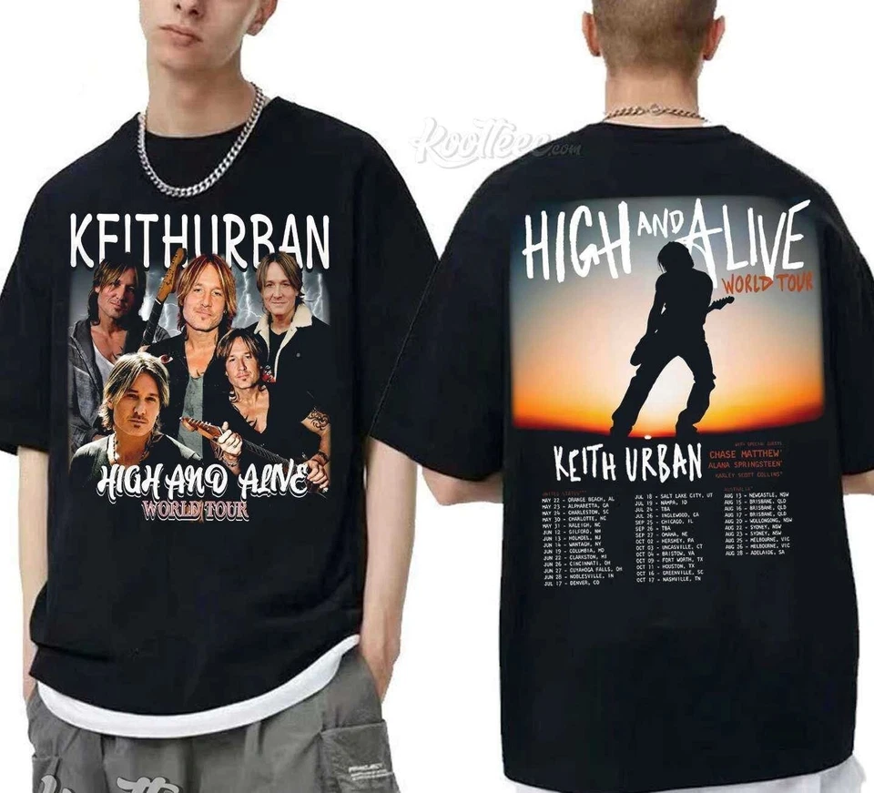 Keith Urban High And Alive Tour 2025 Shirt