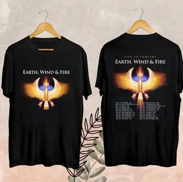 New 2025 Earth Wind Fire Summer Tour Shirt, Earth Wind And Fire Merch, Earth Wind