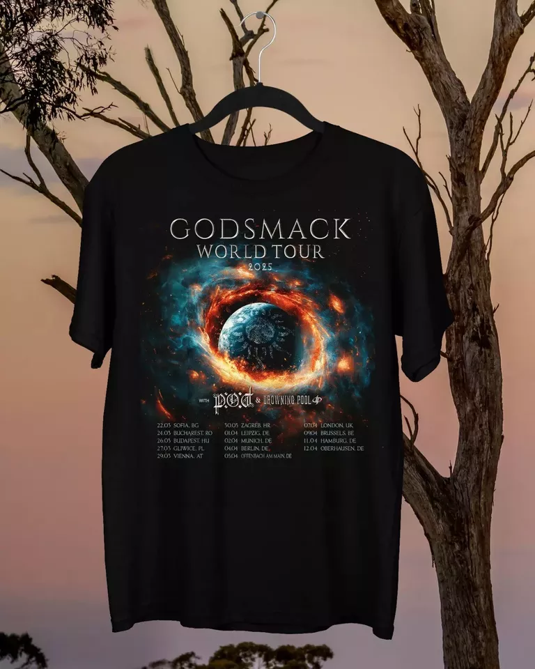New Godsmack World Tour 2025 Band Collection Gift For Fan S To 5Xl T-Shirt