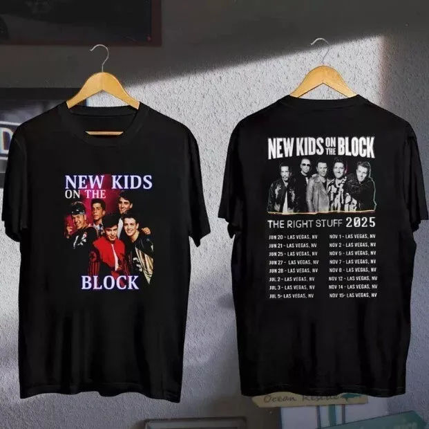 New Nkotb Band 2025 Concert, New Kids On The Block The Right Stuff Tshirt