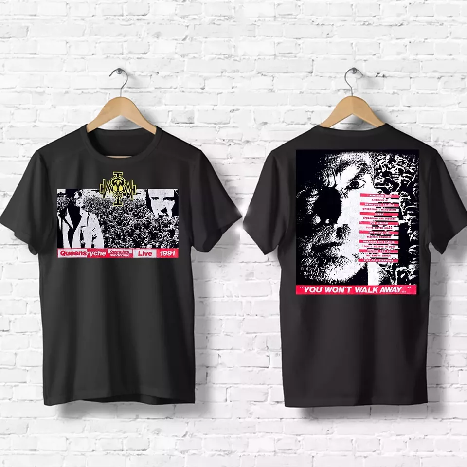 Vintage 1991 Queensryche Operation Mindcrime Tour Shirt