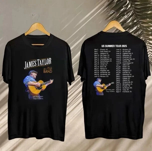New James Taylor Summer Tour 2025 Shirt, James Taylor 2025 Concert