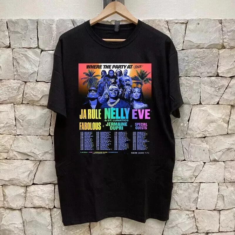 New Where The Party At Tour Ja Rule 2025 Shirt, Nelly And Eve T-Shirt