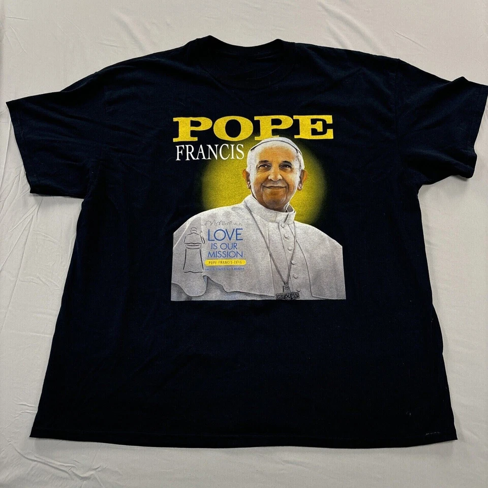 Pope Francis Memory T-Shirt Short Sleeve S-3Xl, Rip Pope Francis Funeral T Shirt