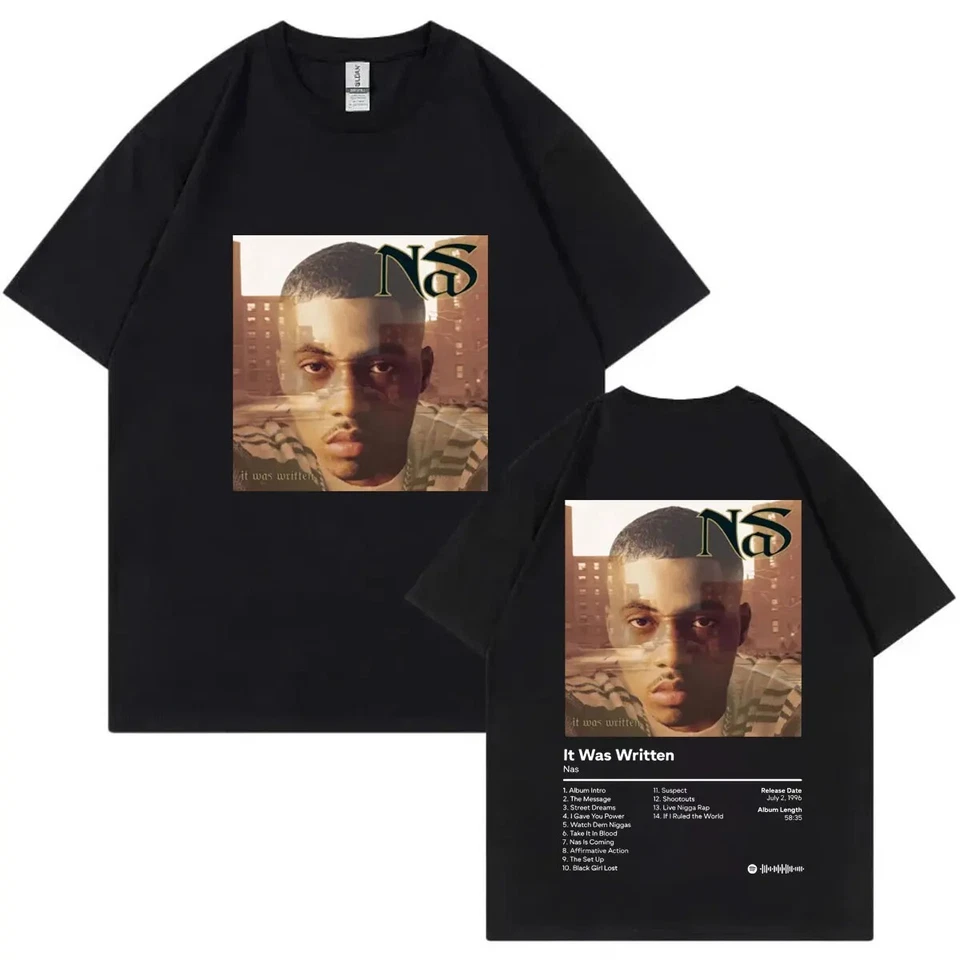 New Rapper Nas Illmatic Graphic 2 Sided T Shirt Unisex S-3Xl, Gift For Fan, Hiphop.