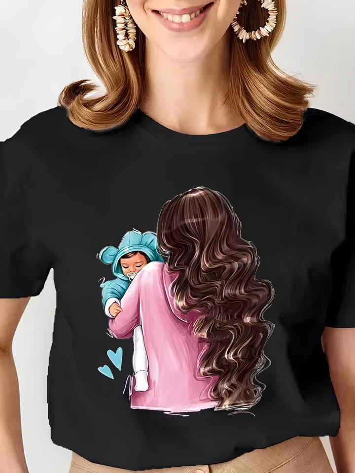 New Women Cartoon, Mama T-Shirt, Mothers Day Gift For Mom, Retro Mama, Gift For Wife