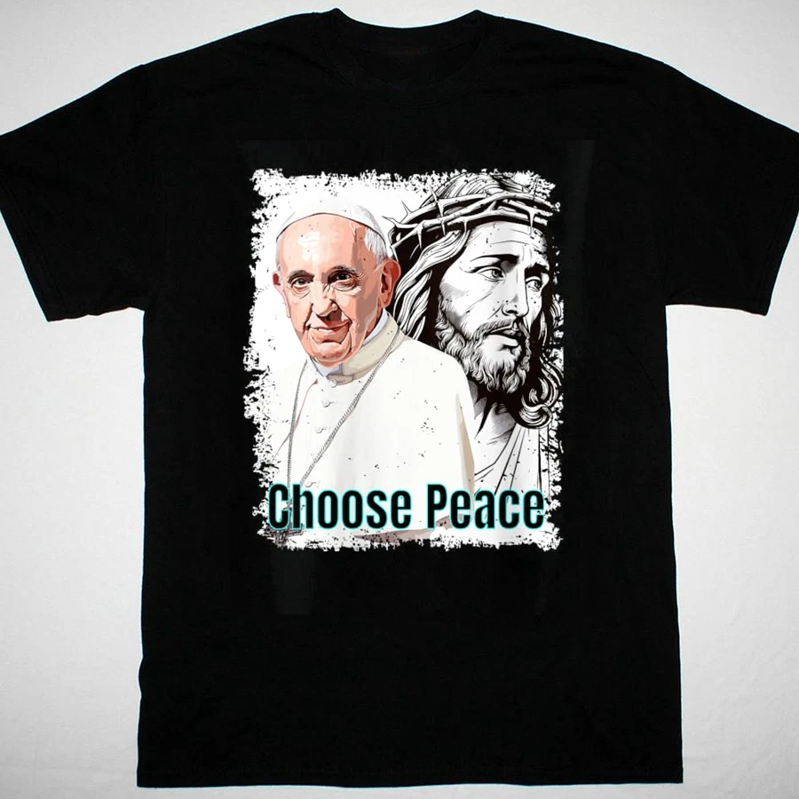 New Pope Francis Memory T-Shirt Short Sleeve S-3Xl, Rip Pope Francis Funeral T Shirt