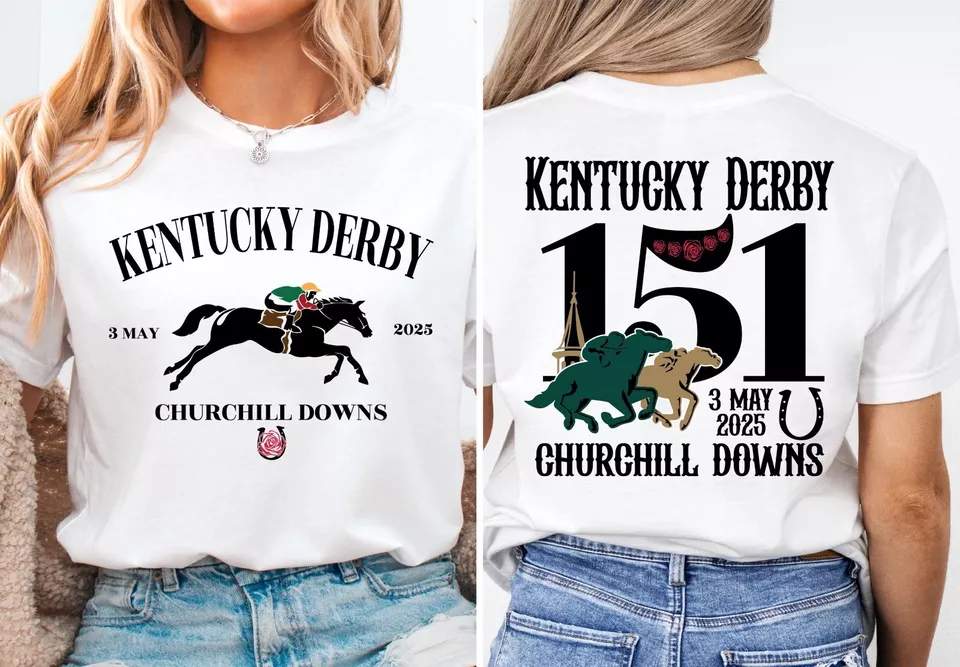 Kentucky Derby 2025 T Shirt Unisex, 151St Run For The Roses, Horse Racing Lover