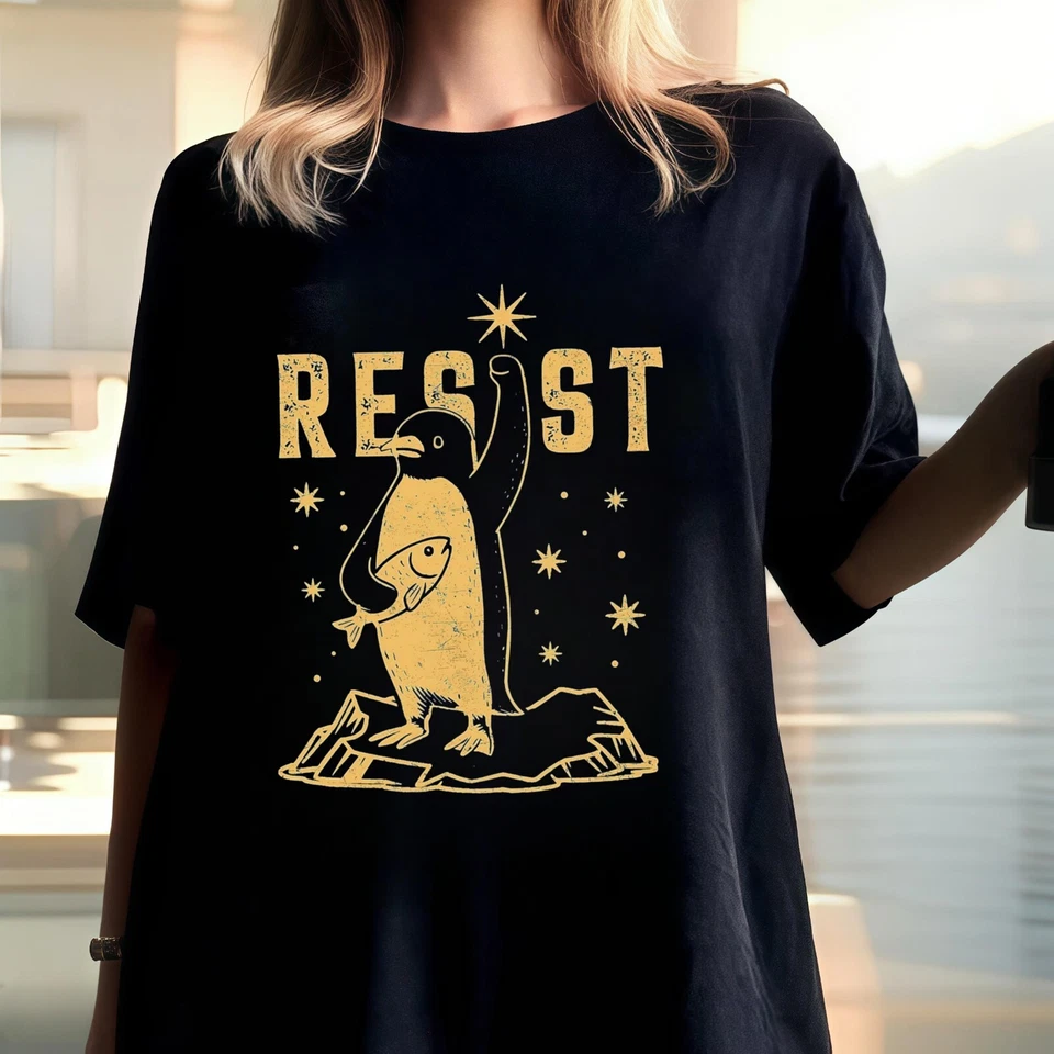 New Penguins Resist Short Sleeve Unisex S-3Xl T Shirt, Fdt Shirt,Gift For Anti Trump