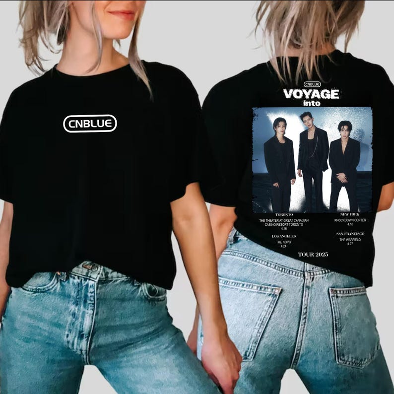 New Cnblue Voyage Into X Live Tour 2025 T-Shirt, Cnblue Cnbluenitity Shirt