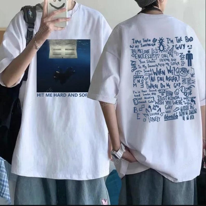 New Hit Me Hard And Soft 2-Sided Hoodie And Tour Shirt