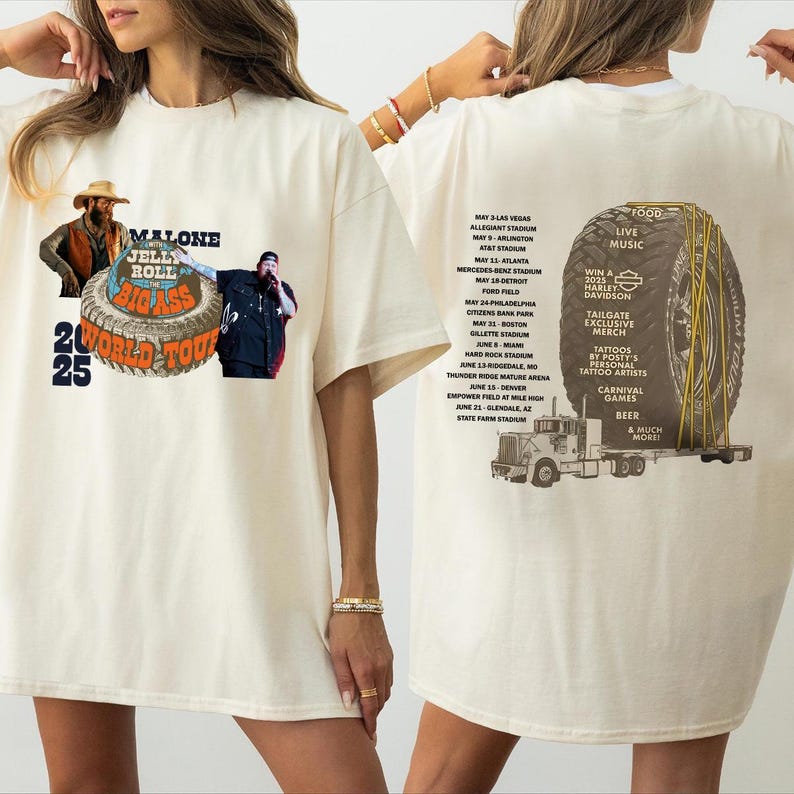 Post Malone Tour 2025  Shirt, Big Ass Stadium Tour T-Shirt, Posty 2025 Tour Shirt