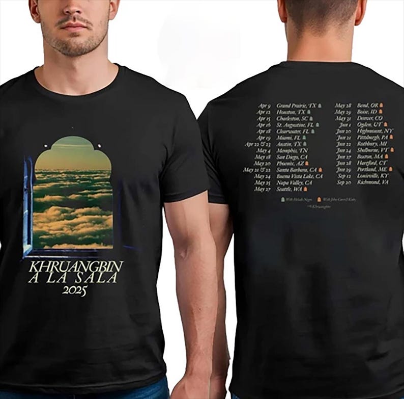 Khruangbin Band A La Sala Tour 2025 Dates List Two Sides Unisex T-Shirt