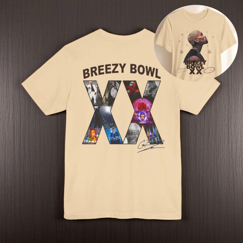 Chris Breezy Bowl Xx Tour 2025 T-Shirt