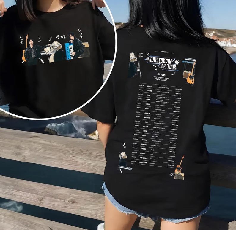 Run Seokjin Ep Tour 2025 Shirt, Jin Don'T Say You Love Me Shirt, Jin Echo Album