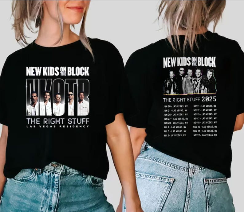 2025 New Kids On The Block The Right Stuff Tour Shirt, Nkotb Band Tee , Nkotb Fan Gift