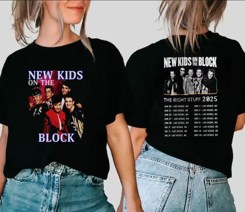 Nkotb Band 2025 Concert, New Kids On The Block The Right Stuff Tshirt, Nkotb Fan Gift
