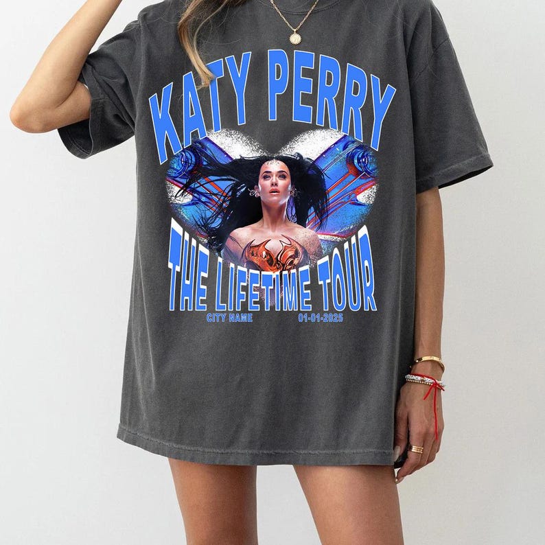 2025 Katy Perry The Lifetime Tour Lifetimes Tour T-Shirt, Usa Music Tour Outfit, Concert Shirt
