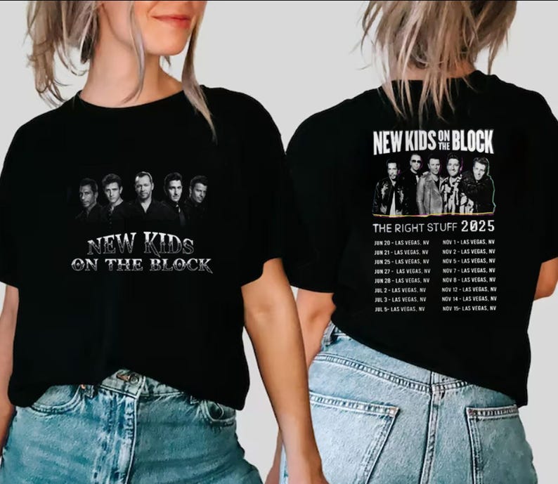 The Right Stuff Tour 2025 New Kids On The Block Shirt
