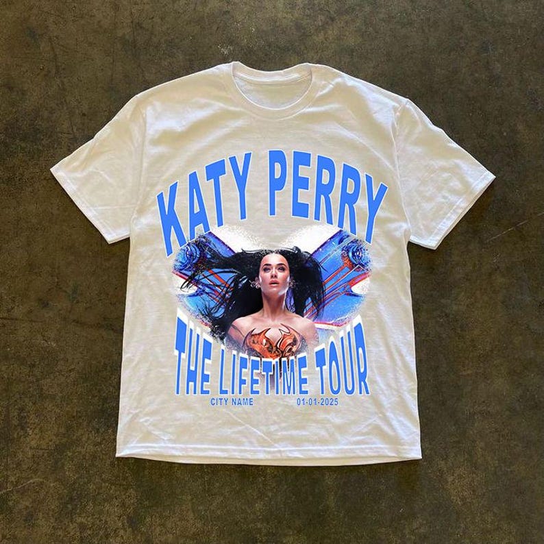 2025 Katy Perry The Lifetime Tour 2025 T-Shirt, Usa Music Tour Outfit, Concert Shirt