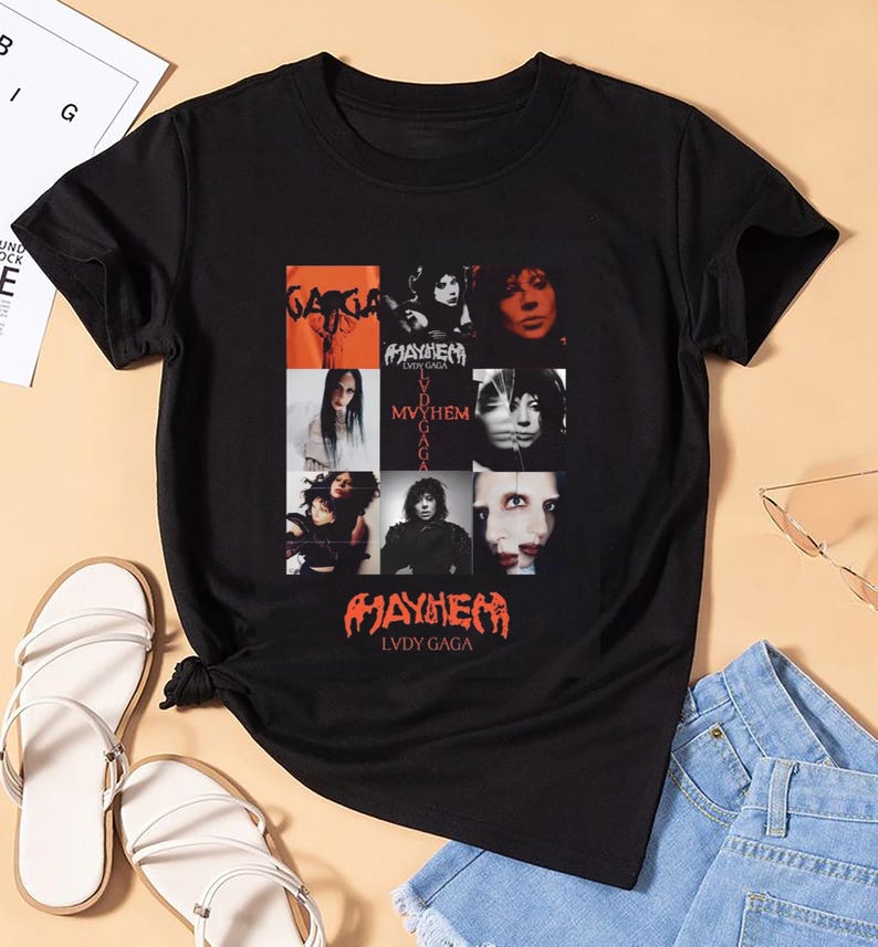 Graphic Lady Gaga Fan Shirt, Lady Gaga The Mayhem Shirt, Lady Gaga Shirt, Lady Gaga Merch, Lady Gaga Mayhem Album, Lady Gaga Tour 2025 Shirt