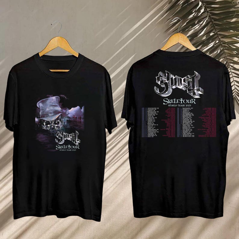 New Ghost Skeletour World Tour 2025 Shirt, Ghost World Tour Fan Gift, Ghost Skeletour World Tour Tee, Ghost Tee, Ghost Merch, Ghost Fan Shirt