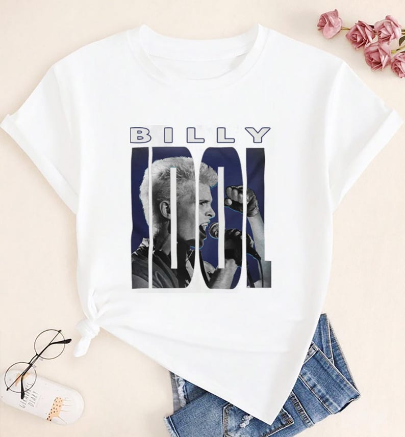 Billy Idol Bootleg Tee, Billy Idol Fan Shirt, Billy Idol 90S Vintage T-Shirt, Billy Idol Tour 2025 Shirt, Billy Idol Merch, Tour 2025 Shirt