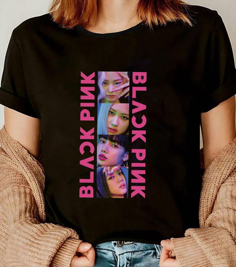 Black Pink Vintage Shirt, Black Pink Blink Fan Gift Shirt, Black Pink World Tour 2025 Shirt, Black Pink Tee, Kpop Band Black Pink Merch