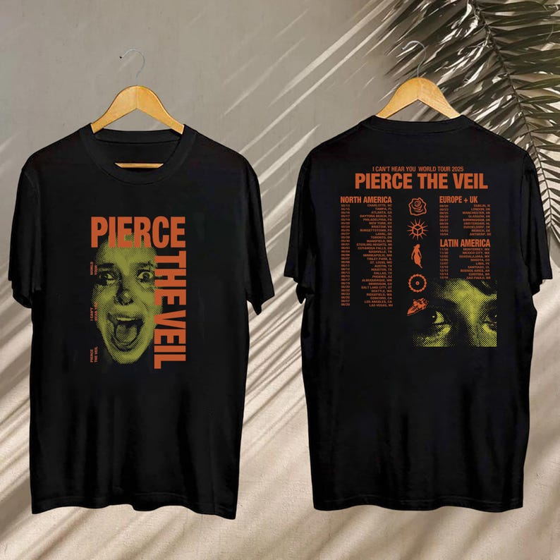 New Pierce The Veil I Can’T Hear You Tour 2025 Shirt, Pierce The Veil Concert 2025, Pierce The Veil Fan Shirt, Pierce The Veil Merch, Rock Music