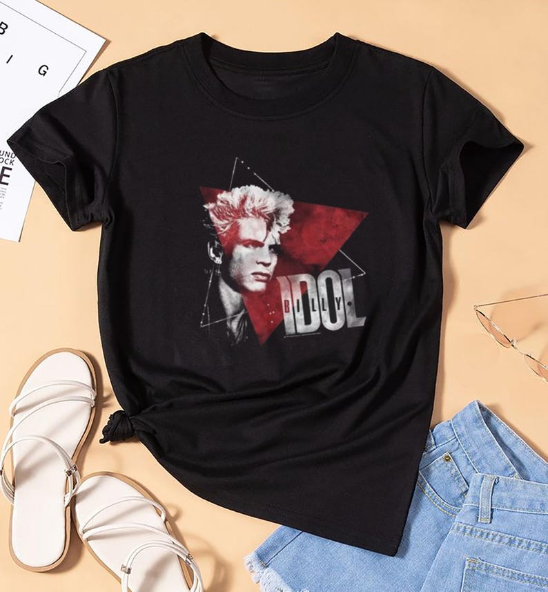 New Billy Idol 90S Vintage T-Shirt, Billy Idol Tour 2025 Shirt, Billy Idol Fan Shirt, Billy Idol Merch, Billy Idol Graphic Tee, Tour 2025 Shirt