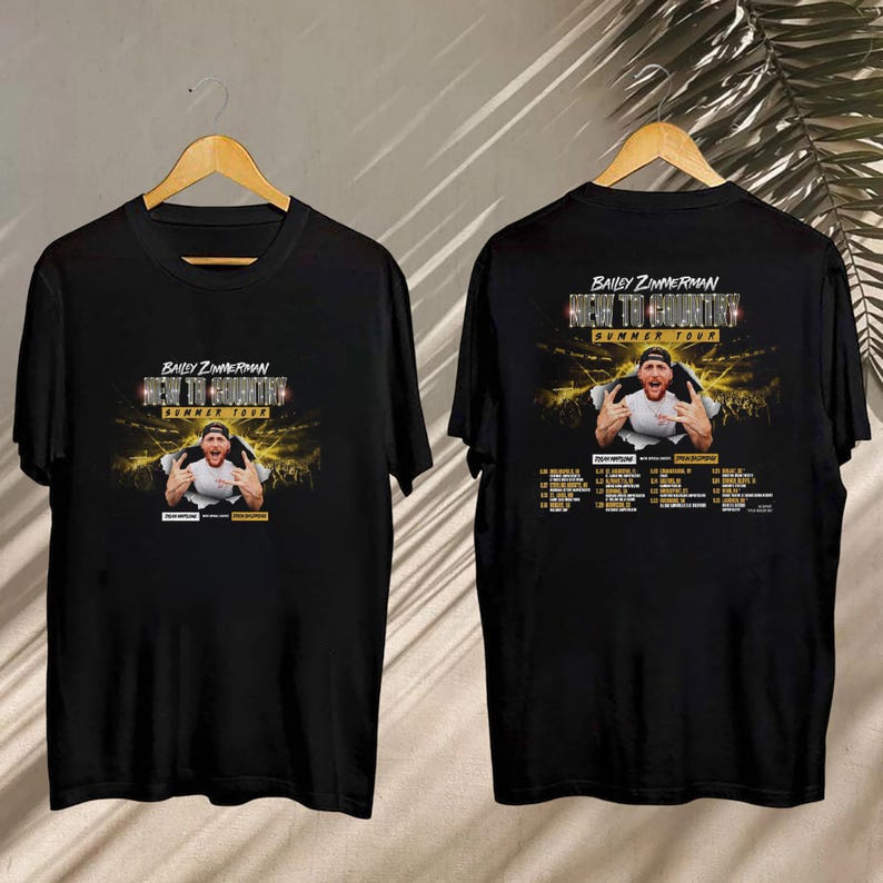 New Bailey Zimmerman 2025 New To Country Tour Shirt, Bailey Zimmerman Concert, Bailey Zimmerman Fan Gift, Bailey Zimmerman Merch, Country Music